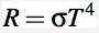 r=sigma t^4